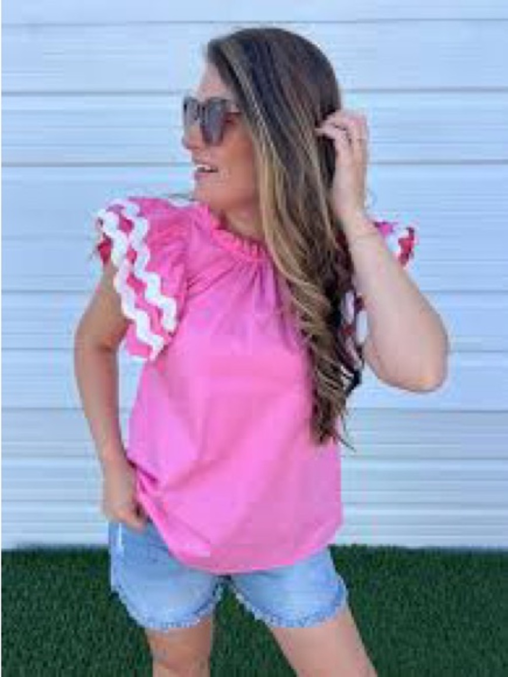 NWT Mud Pie Angie Ric Blouse